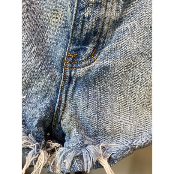 One Teaspoon Bandits Relaxed Fit Denim Shorts 28 - Picture 9 of 9